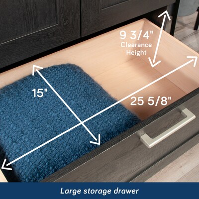 Sauder HomePlus 71"H Storage Armoire with 2 Shelves, Raven Oak (446896)