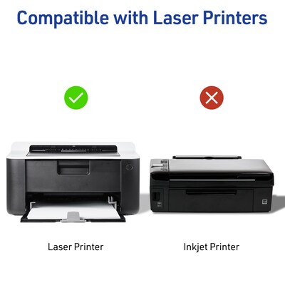 Avery Sure Feed Laser Address Labels, 1" x 2 5/8", Matte White, 30 Labels/Sheet, 250 Sheets/Box, 7500 Labels/Box (45160)
