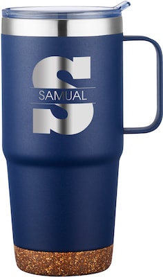 POD CORK BOTTOM STAINLESS MUG 24 OZ