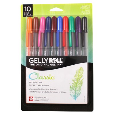 Sakura Classic Gel, Liquid Ink, Assorted Ink, 3/Bundle (SAK37460-2)
