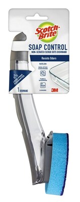 Scotch-Brite Advanced Soap Control Non-Scratch Dishwand, Blue, 1/Pack (451U-4)