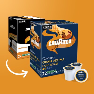 Lavazza Gran Aroma Coffee Keurig® K-Cup® Pods, Medium Roast, 22/Box (6002)