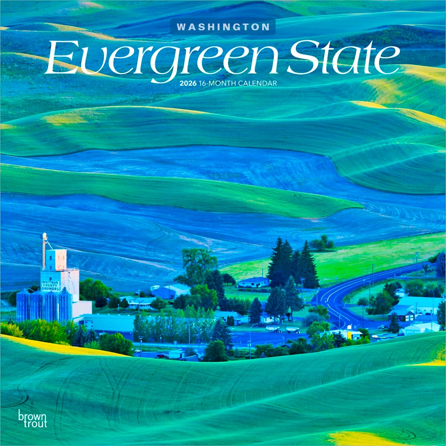 2026 BrownTrout Evergreen State Washington Places 12 x 12 Monthly Wall Calendar (9798330703234)