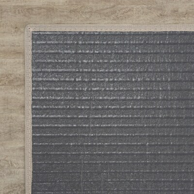 Joy Carpets Water Mill Vinyl 4'3" x 6' Machine Woven Rug, Ridgeline (2170X-02)