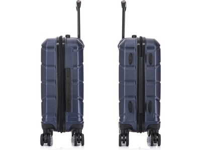 DUKAP Sense 21.45" Hardside Suitcase, 4-Wheeled Spinner, Blue (DKSEN00S-BLU)