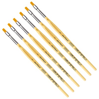 da Vinci JUNIOR Synthetics Tempera Student Round Brush, 6 Brushes/Pack (DVXVA3044-6)