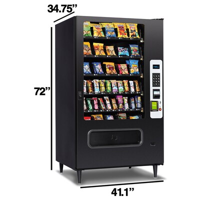 Selectivend 40-Selection Snack Vending Machine with Card Reader, Black (14117)