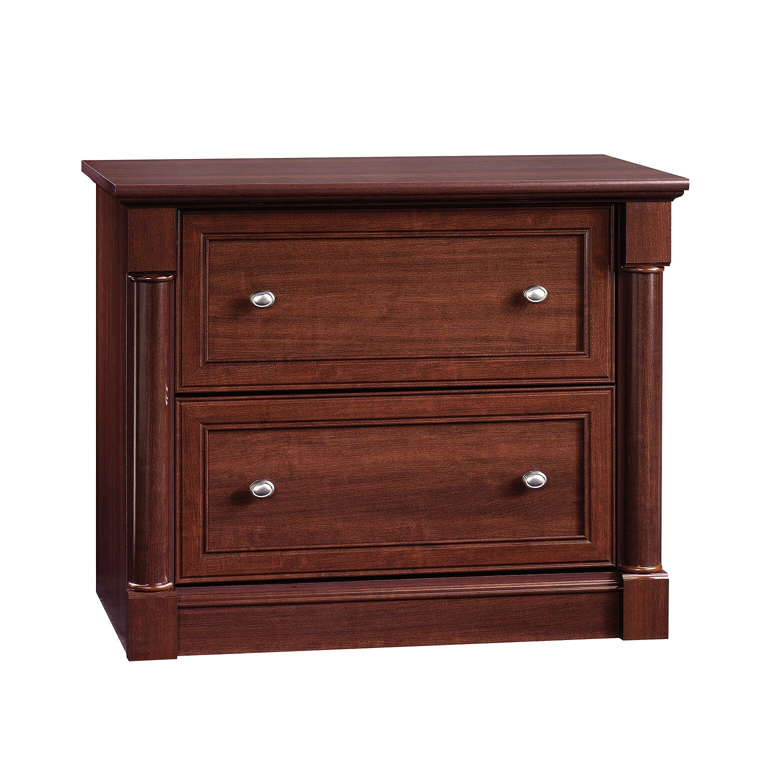 Sauder Palladia 2-Drawer Lateral File Cabinet, Letter/Legal Size, 37W x 22D, Select Cherry (412015)