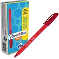 Paper Mate InkJoy 100RT Stick Ballpoint Pen, Medium Point, Red Ink, Dozen (1951255)