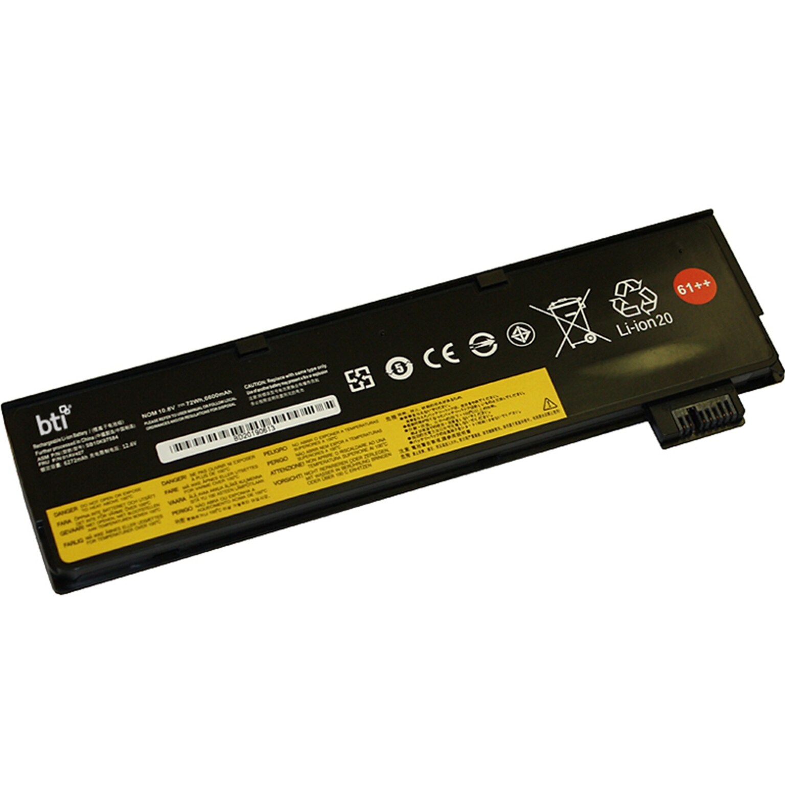 Battery Technology Li-Ion Replacement Battery for Lenovo Laptops, 6600mAh (LN-4X50M08812-BTI)