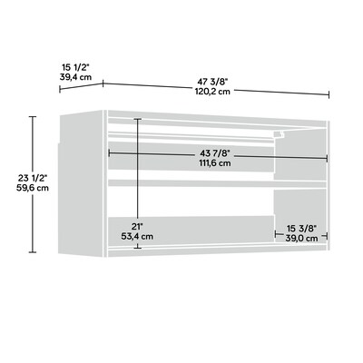 Sauder GarageCore 23H Wall Cabinet, White (441604)