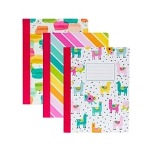 Carpe Diem Rainbow Color Wash Composition Notebooks, 7.5 x 9.45, College Ruled, 70 Sheets, Assorte