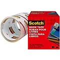 Scotch® Book Transparent Tape,  4 x 15 yds. (845-400)