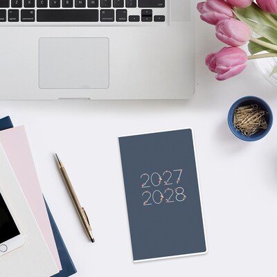 2027 Blue Sky Ashlyn 3.125" x 6.125" Calendar Year Monthly Standard Planner, Navy (156210-27)