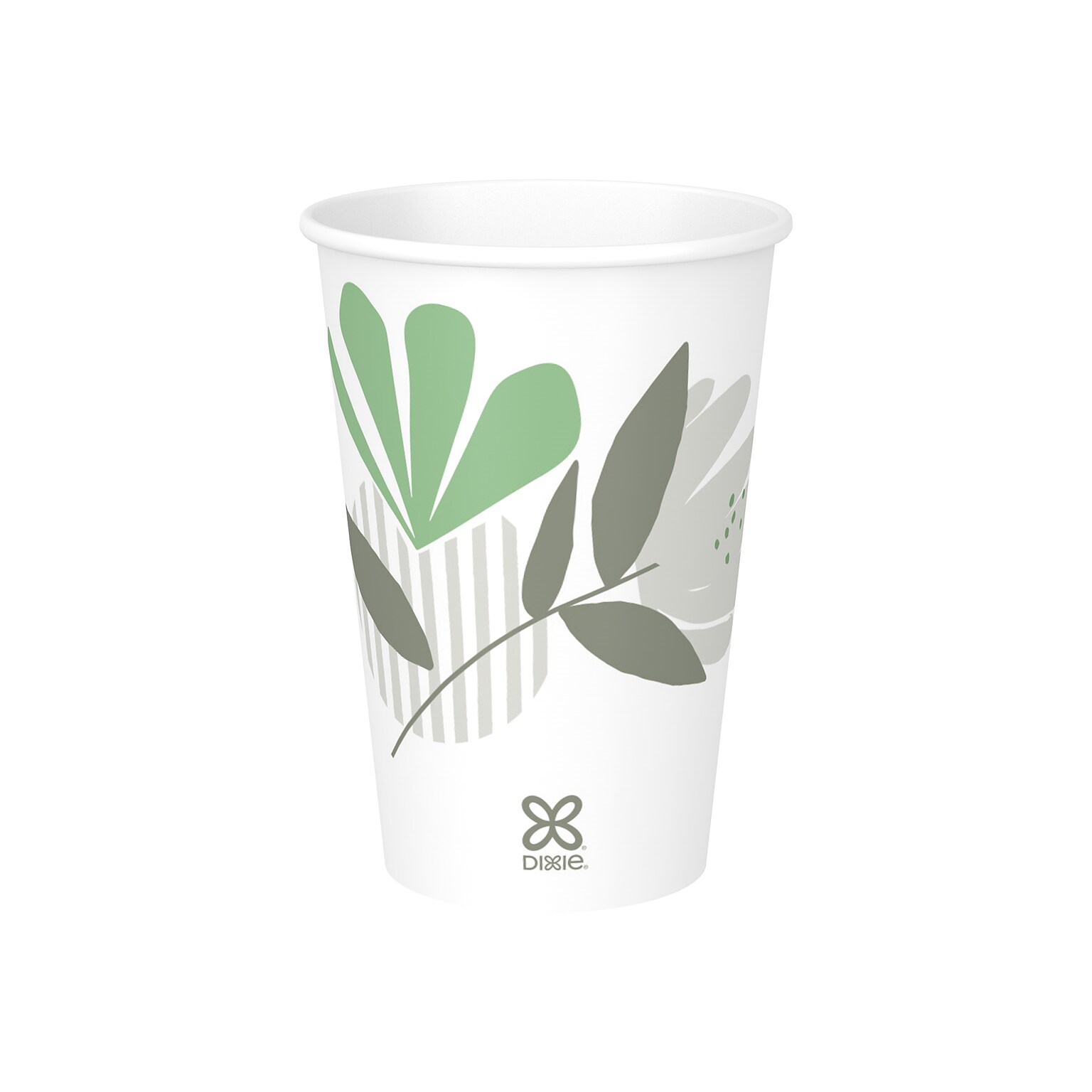 Dixie Pathways Paper Hot Cups, 16 oz., White, 50/Pack (2346PATH)