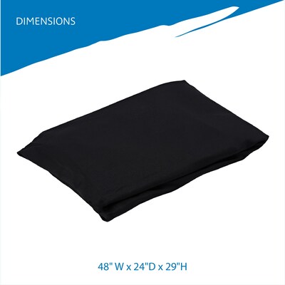 ICEBERG iGear Fabric Table Cover, Polyester/Spandex, 4', Black (16511)