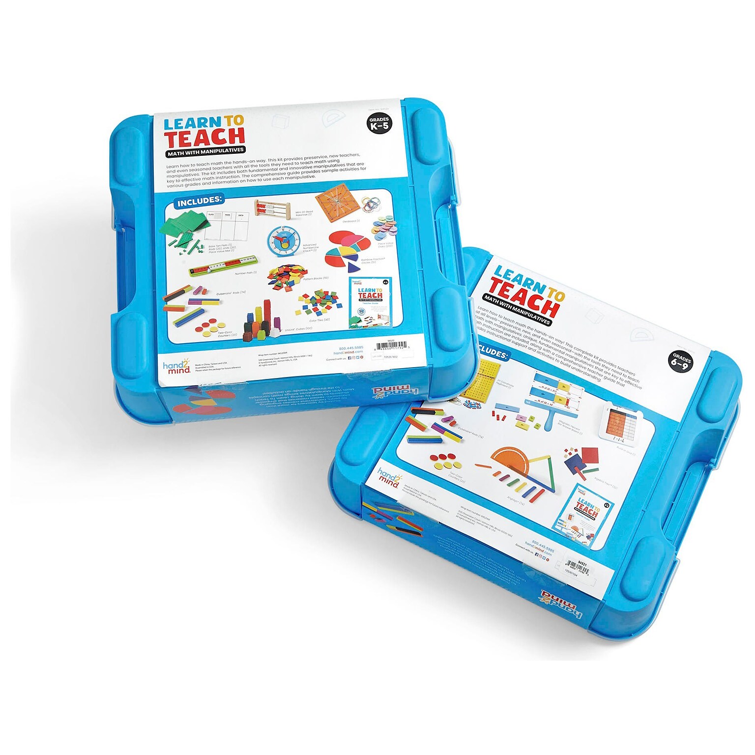 hand2mind Learn to Teach Math with Manipulatives Kit Bundle (94522)