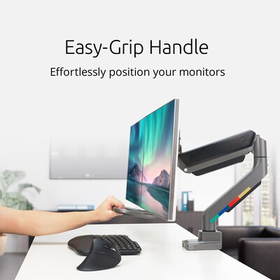 Kensington SmartFit™ Dual Monitor Arm with Crossbar and Handle (K58272WW)