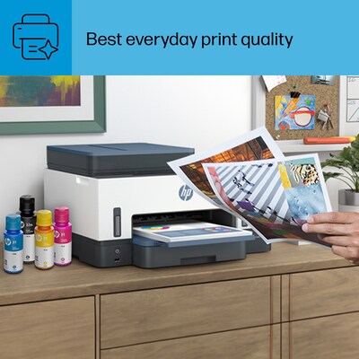 HP Smart Tank 7602 Wireless Color Inkjet Printer, All-In-One Supertank, Print, Scan, Copy, Fax (28B98A#B1H)