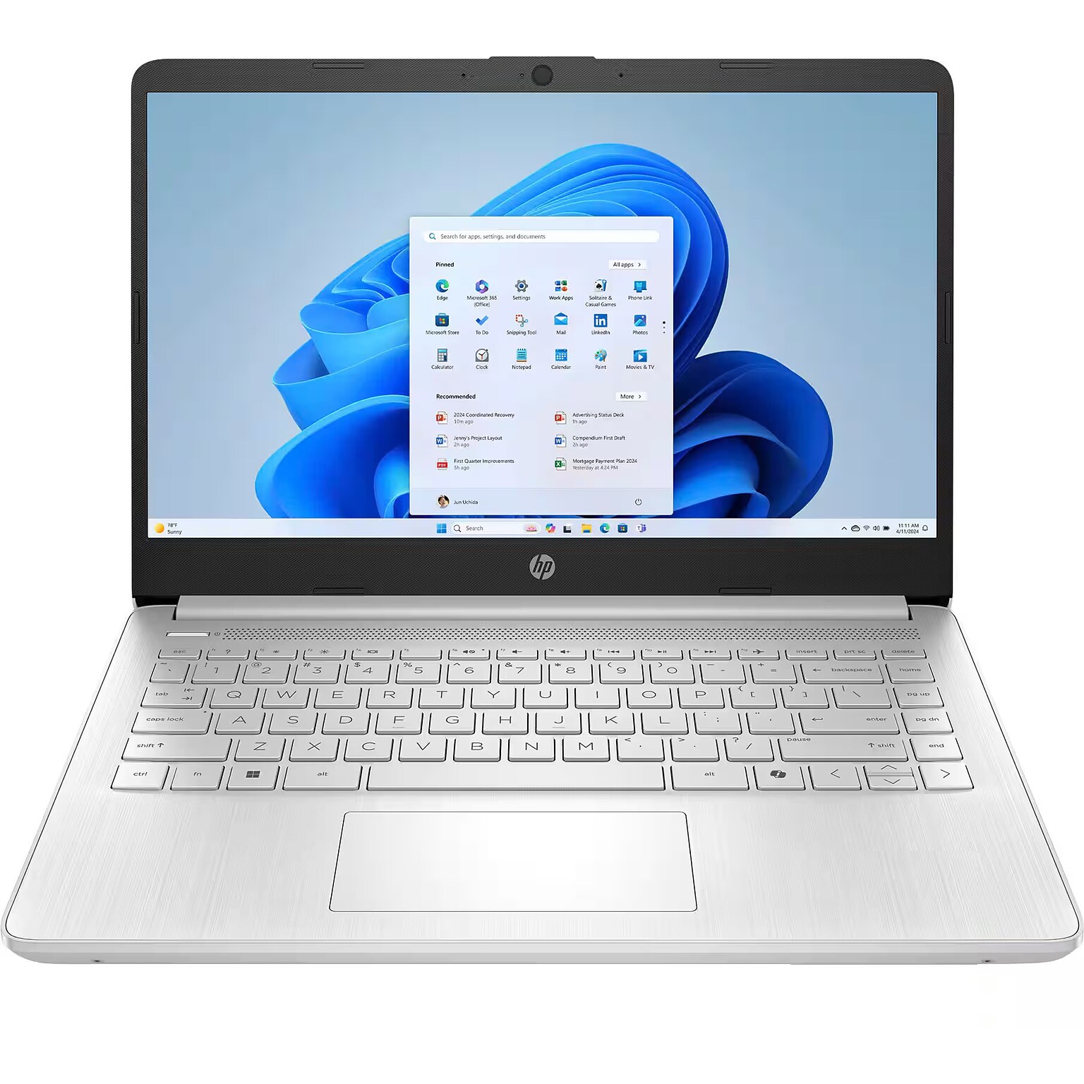 HP 14-dq6101dx 14 Laptop, Intel Core N150, 4GB RAM, 128GB SSD, Windows 11 Home in S Mode (D0SN5UA#ABA)