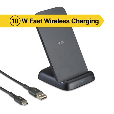 NXT Technologies™ Qi Wireless Charging Stand, Black (NX60455)