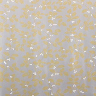 JAM Paper® Gift Wrap, Christmas Wrapping Paper, 12 Sq. Ft, Gold & Silver Holly, Roll Sold Individually (165534547)