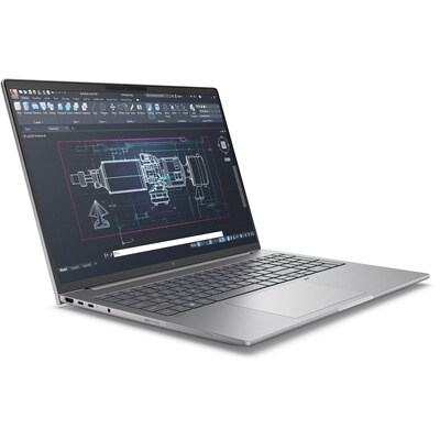 HP ZBook 8 G1i 16 Laptop, Intel Core Ultra 7 265H, 16GB RAM, 512GB SSD, NVIDIA RTX 500, Windows 11 Pro, Silver (BX7V4UT#ABA)