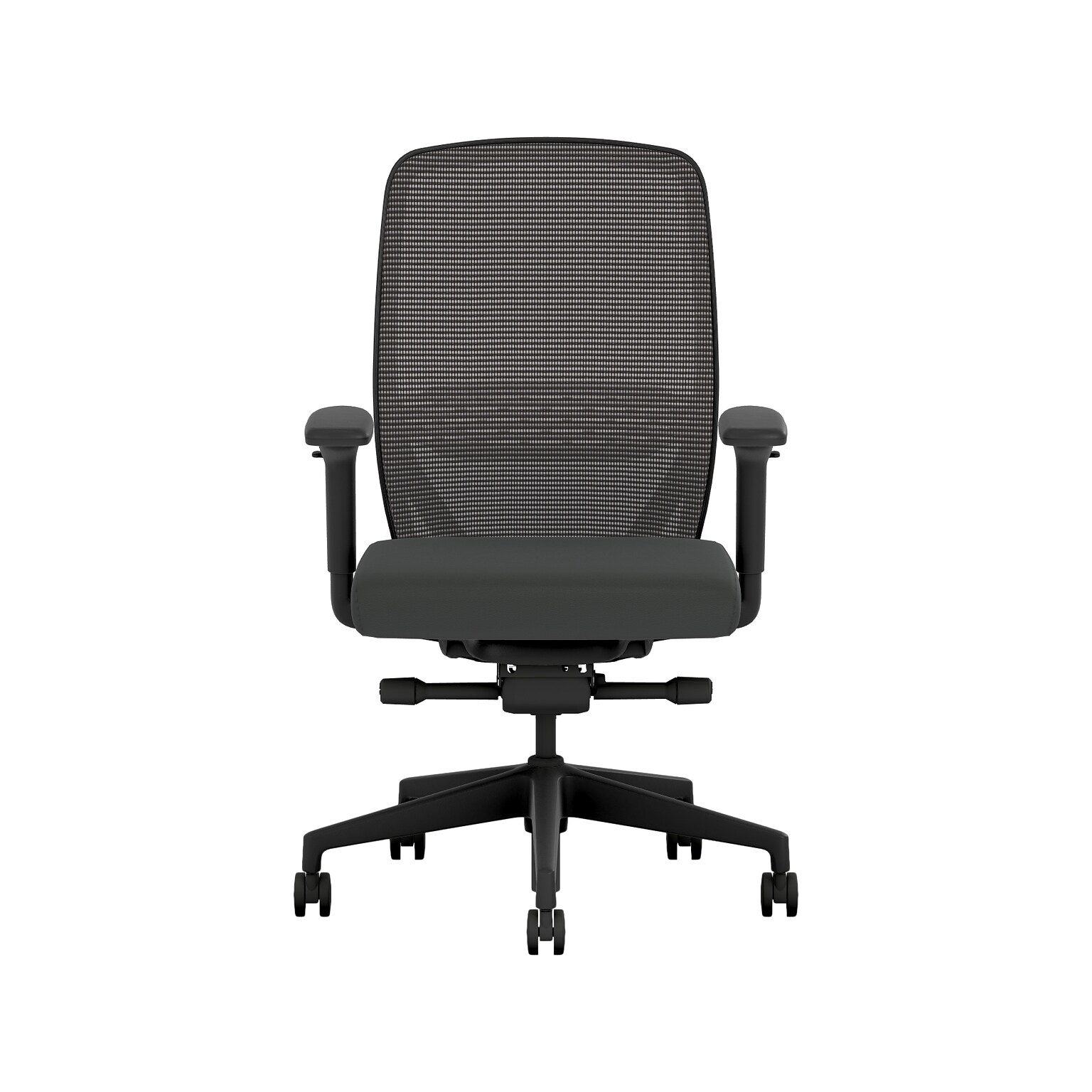 HON Nucleus Fabric/Mesh Swivel Task Chair, Black (HNR1KD.Y2.STC.A.H.IM.UR10.BL.SB.T)