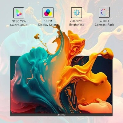 Sansui S24F2F 24" FHD VA 100Hz LCD AMD FreeSync Monitor, HR10, Black