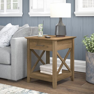 Bush Furniture Key West 20" x 20" End Table, Reclaimed Pine (KWT120RCP-03)