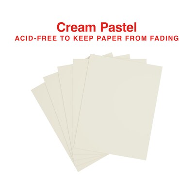 Staples Pastel Colored Copy Paper 8 1/2-Inch x 11-Inch Cream 500/Ream