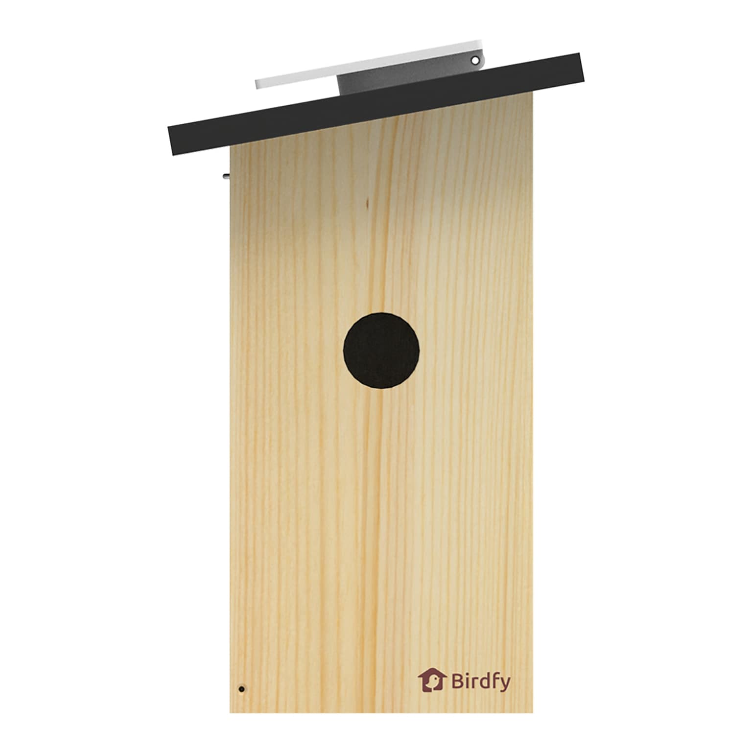 Birdfy Nest Ebony Birdhouse with Camera, Solar Panel and AI by Subscription, Multicolored (EPPAMBNI8802110)