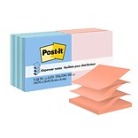 Post-it® Pop-up Notes, 3 x 3, Beachside Café Collection, 100 Sheets/Pad, 12 Pads/Pack (R330-U-ALT)