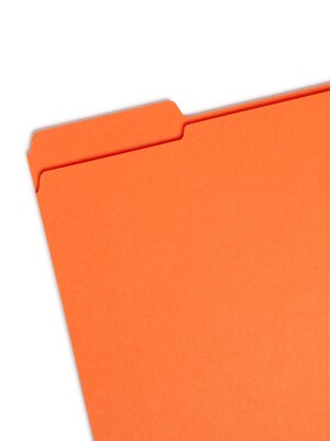 Smead Reinforced File Folder, 3 Tab, Letter Size, Assorted Colors, 100/Box (11993)