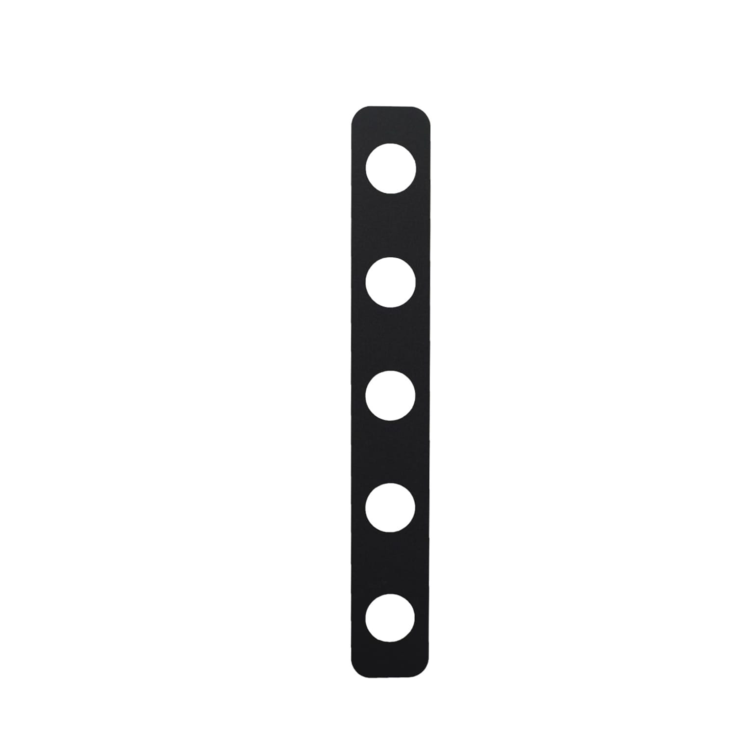 Nahanco Plastic 5-Slot Hanger Connectors, Black, 50/Pack (BPB8)