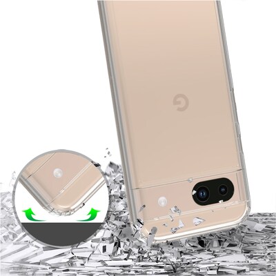 SaharaCase Inspire Series Phone Case for Google Pixel 8a, Shock Absorbing, Clear (CP00569)