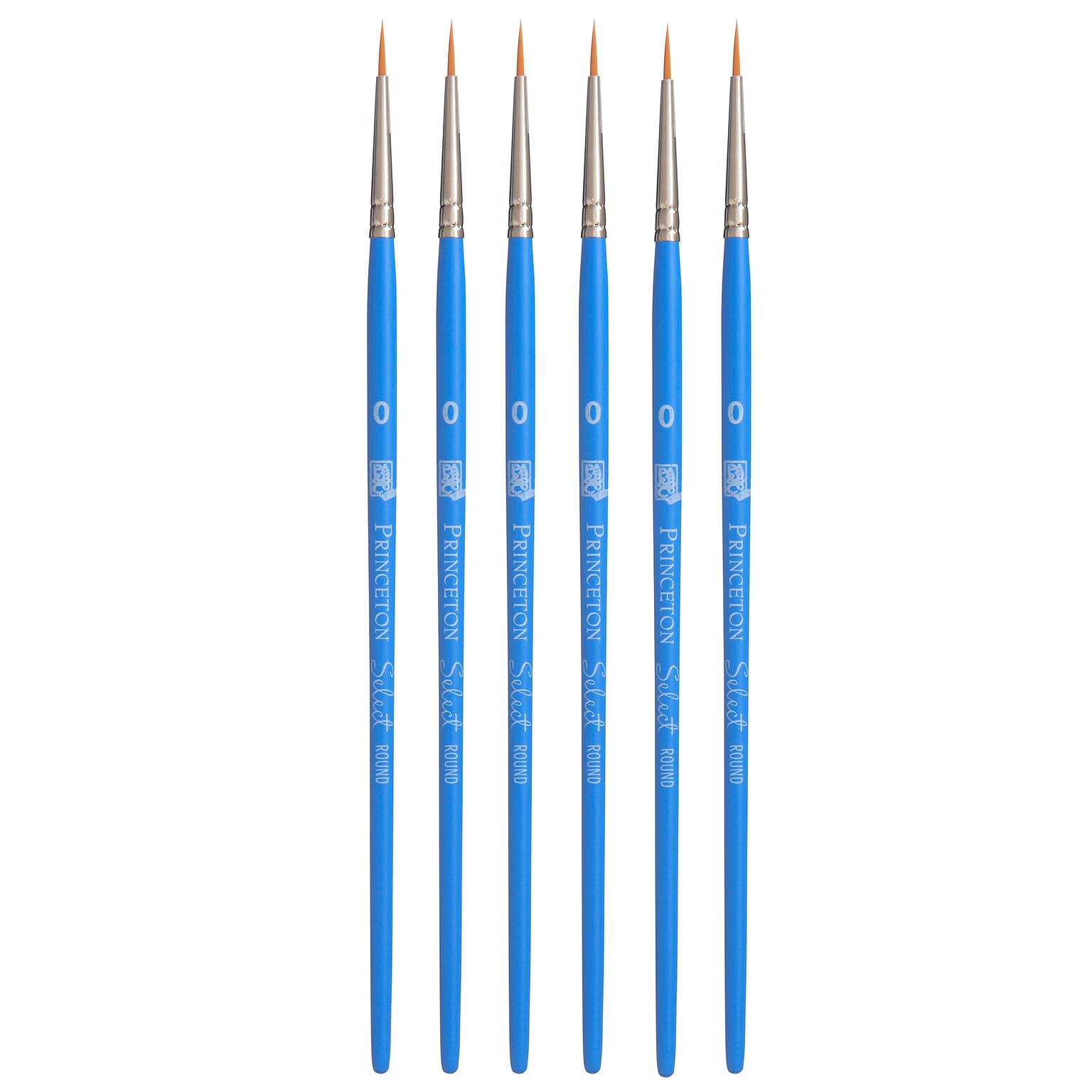 Princeton Select Artiste Mixed Media Synthetic Round Brush, 6/Pack (PBXP3750R0-6)