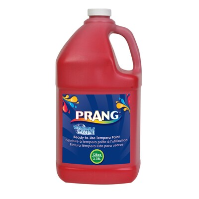 Prang Washable Tempera Paint, Red, 128 oz. (10601)