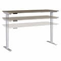 Bush Business Furniture Move 40 Series 72W Electric Height Adjustable Standing Desk, Modern Hickory