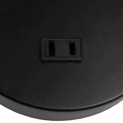 Lavish Home 16.14" LED Table Lamp with USB Ports, Black, 2/Set (72-LMPDKIND-1B-2)