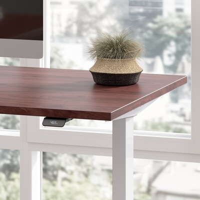 Bush Business Furniture Move 40 Series 48"W Electric Height Adjustable Standing Desk, Hansen Cherry/Cool Gray (M4S4824HCSK)