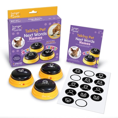 Hunger For Words Talking Pet Next Words: Names, Multicolored, 6 Pieces (LER9353)