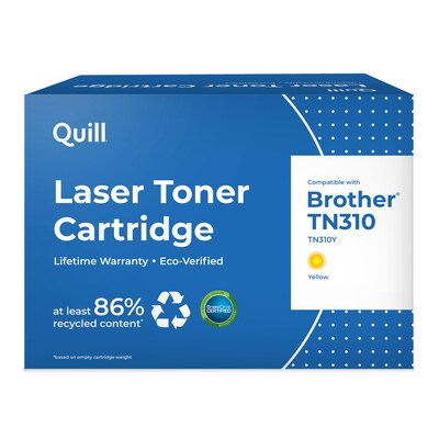 Quill Brand® Remanufactured Yellow Standard Yield Toner Cartridge Replacement for Brother TN-310 (TN310Y) (Lifetime Warranty)