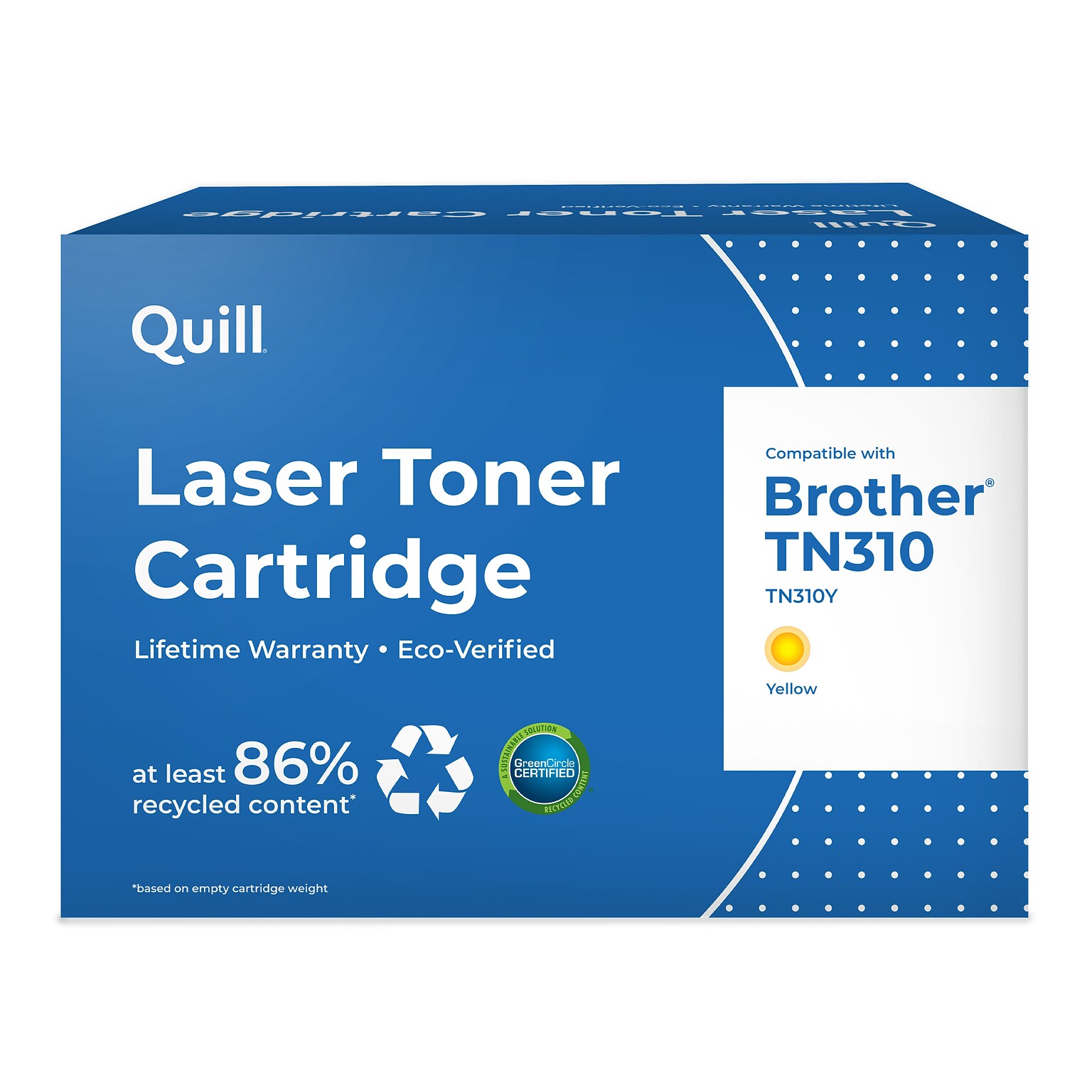 Quill Brand® Remanufactured Yellow Standard Yield Toner Cartridge Replacement for Brother TN-310 (TN310Y) (Lifetime Warranty)