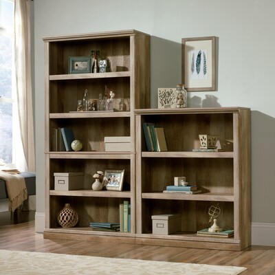 Sauder Select 70"H 5-Shelf Bookcase, Lintel Oak (420174)
