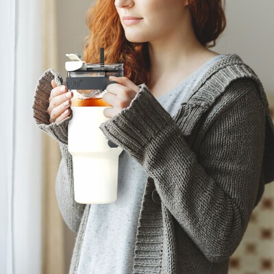 ASOBU Explorer Stainless Steel, 34 oz., White, (ADNASM80W)