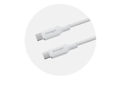 Kensington USB-C® to USB-C® 240W Fast Charging Cable, 6.6ft (2m) High-Speed Cable for Laptops & Mobile Devices - K32304WW