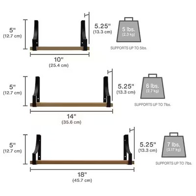GIFT OF THE WEEK:  Set of 3 Floating Shelves