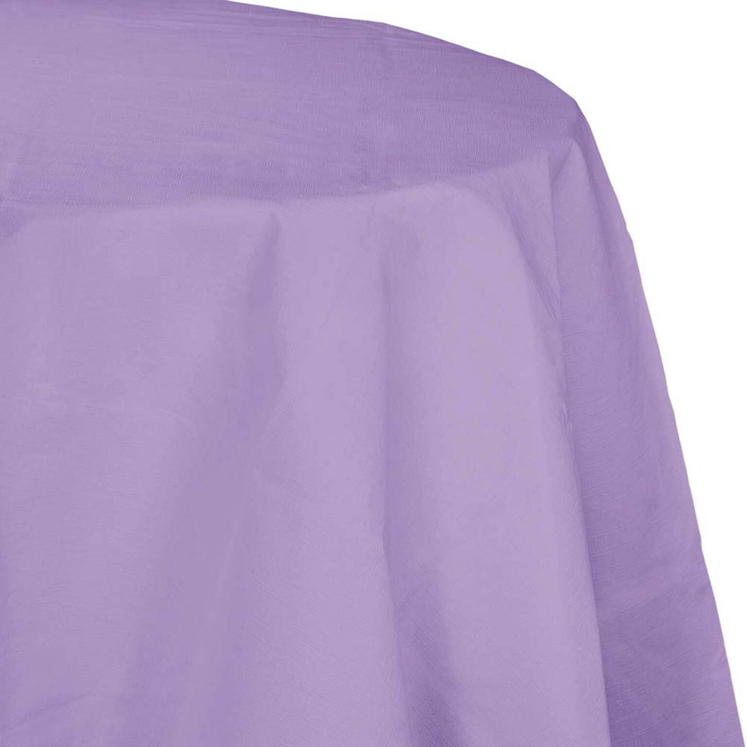Creative Converting Touch of Color Octy Round Tablecloth, Luscious Lavender, 12/Pack (923265)