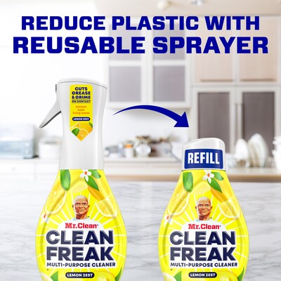 Mr. Clean Clean Freak Starter Kit Multi-Surface Mist, Lemon Zest 16 oz. (79129)